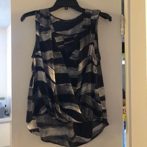 Black and grey ASTR blouse